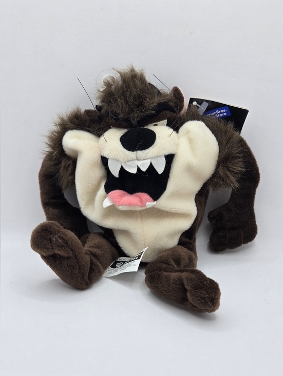 Warner Bros. Other - Vintage Taz Tasmanian Devil Plush WB Studio Store 1998 Bean Bag Looney Tunes
